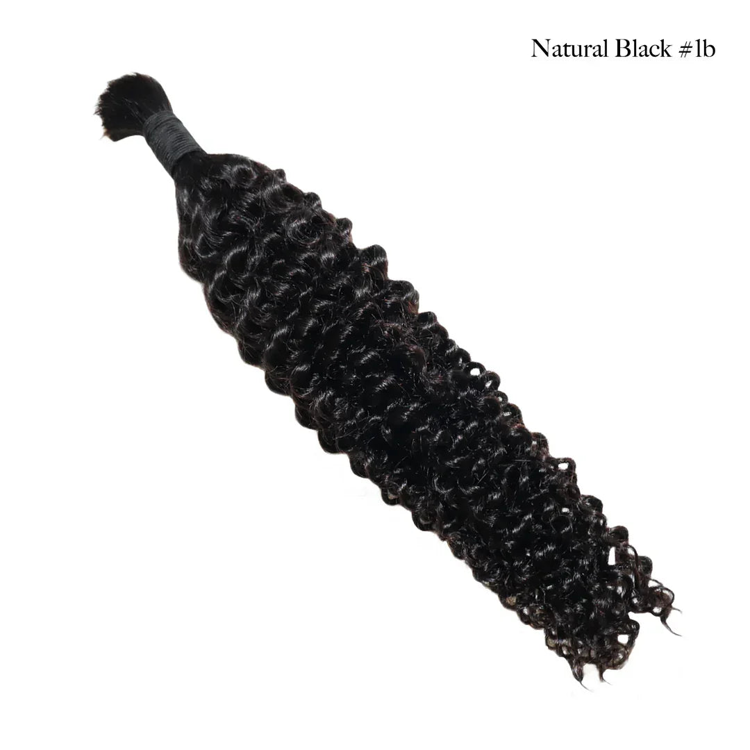 Boho Deep Curly Bulk Braiding Hair - TAMY DOLL HAIR